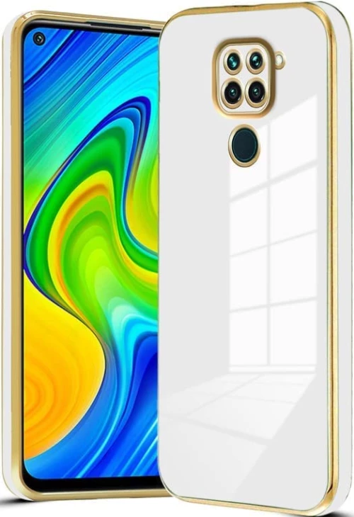 Bodycell Gold Plated - Θήκη Σιλικόνης Xiaomi Redmi Note 9 - White (5206015070143)
