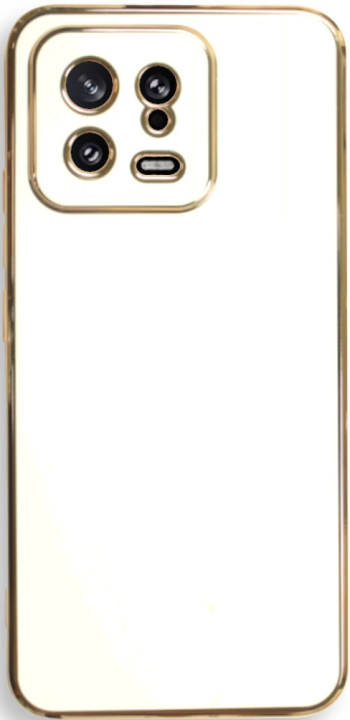 Bodycell Gold Plated - Θήκη Σιλικόνης Xiaomi 13 - White (5206015069871)
