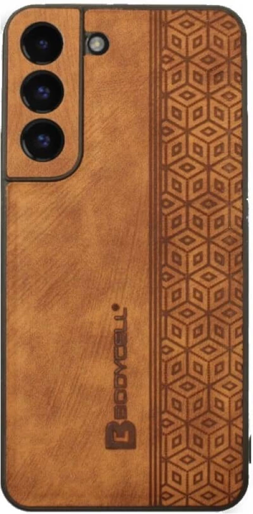 Bodycell Pattern Leather - Σκληρή Θήκη Samsung Galaxy S22 Plus 5G - Brown (5206015068782)