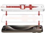 Rosso Tempered Glass - FullFace Αντιχαρακτικό Προστατευτικό Γυαλί Οθόνης Apple iPhone 15 Pro (8719246407079)
