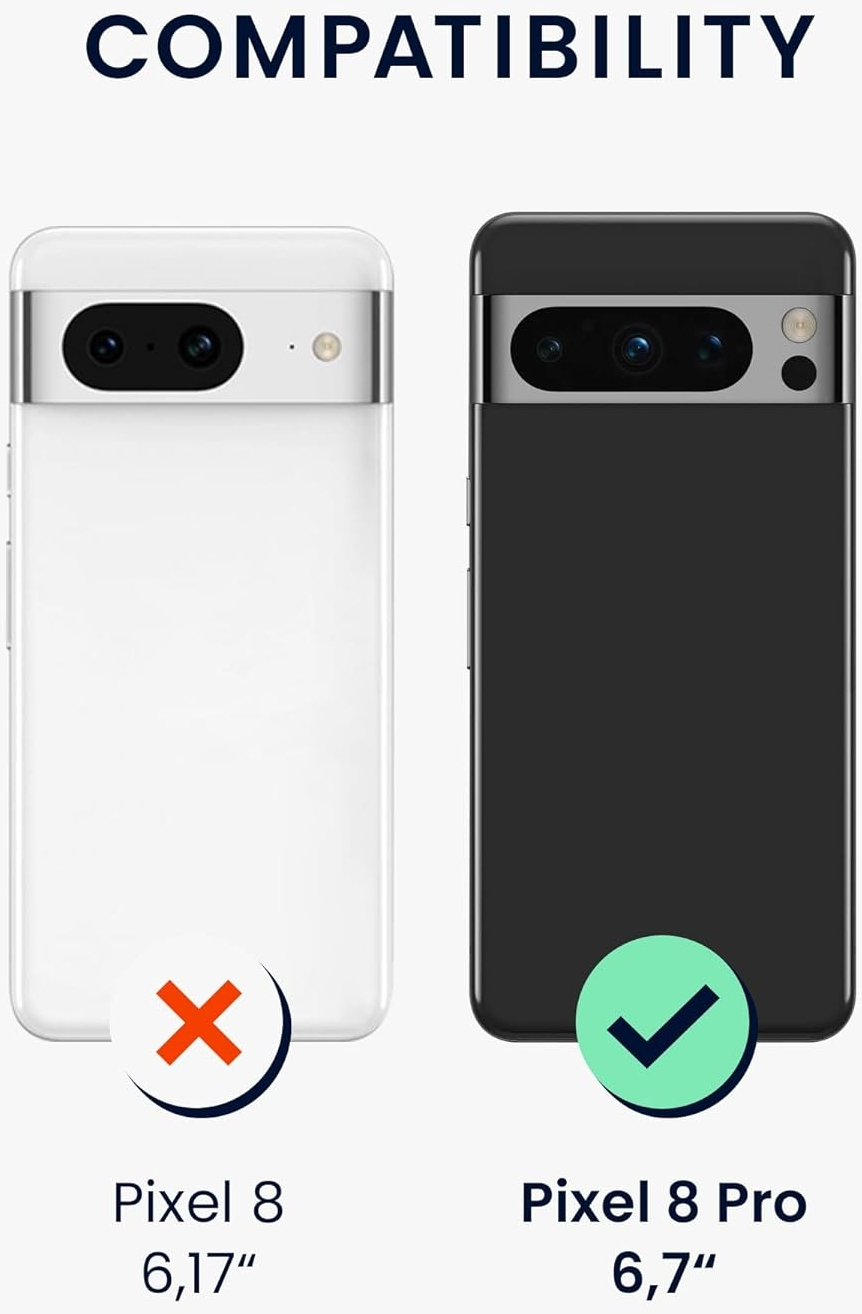 KWmobile Soft Slim Flexible Rubber Cover with Camera Protector - Θήκη Σιλικόνης Google Pixel 8 Pro με Πλαίσιο Κάμερας - Winter Rose (61860.193)