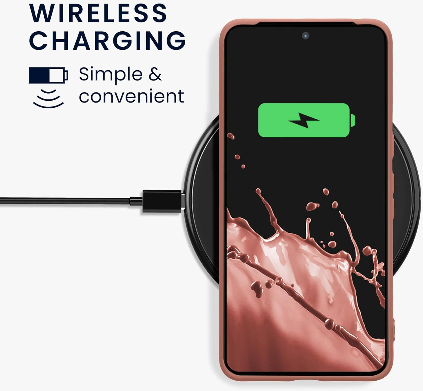 KWmobile Soft Slim Flexible Rubber Cover with Camera Protector - Θήκη Σιλικόνης Google Pixel 8 Pro με Πλαίσιο Κάμερας - Winter Rose (61860.193)