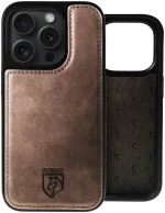 Rosso Elite - MagSafe Δερμάτινη Θήκη / Πορτοφόλι - Apple iPhone 14 Pro - Brown (8719246420108)