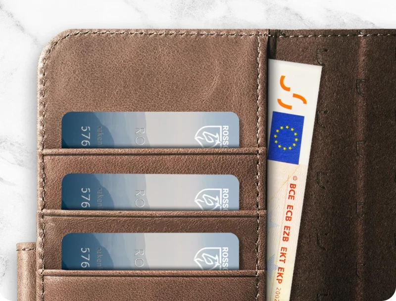 Rosso Elite - MagSafe Δερμάτινη Θήκη / Πορτοφόλι - Apple iPhone 14 Pro - Brown (8719246420108)