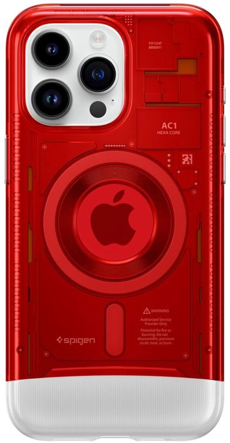 Spigen Classic C1 MagFit - Ανθεκτική Σκληρή Θήκη MagSafe - Apple iPhone 15 Pro - Ruby (ACS06744)