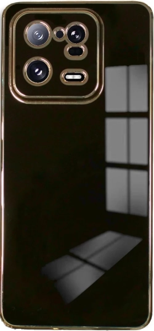 Bodycell Gold Plated - Θήκη Σιλικόνης Xiaomi 13 Pro - Black (5206015069888)