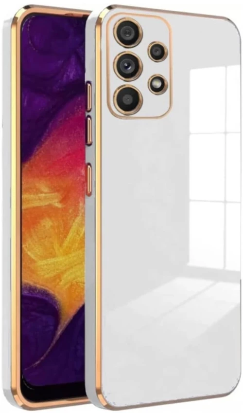 Bodycell Gold Plated - Θήκη Σιλικόνης Samsung Galaxy A53 5G - White (5206015071317)