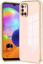 Bodycell Gold Plated - Θήκη Σιλικόνης Samsung Galaxy A31 - Pink (5206015071164)