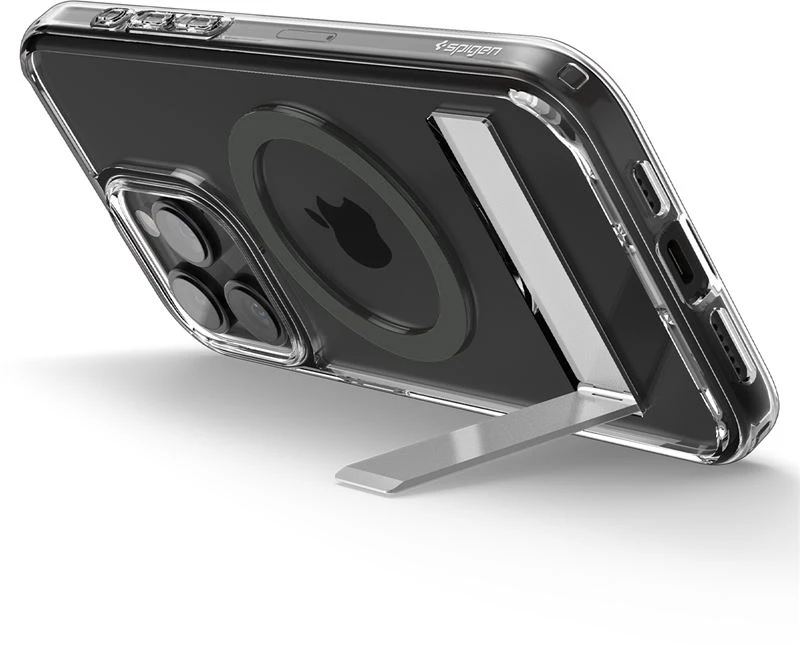 Spigen Ultra Hybrid S MagFit - Διάφανη Θήκη MagSafe - Apple iPhone 15 Pro Max - Graphite (ACS06584)
