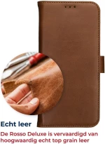 Δερμάτινη Θήκη Πορτοφόλι - Samsung Galaxy S24 - Rosso Deluxe - Brown (8719246427077)