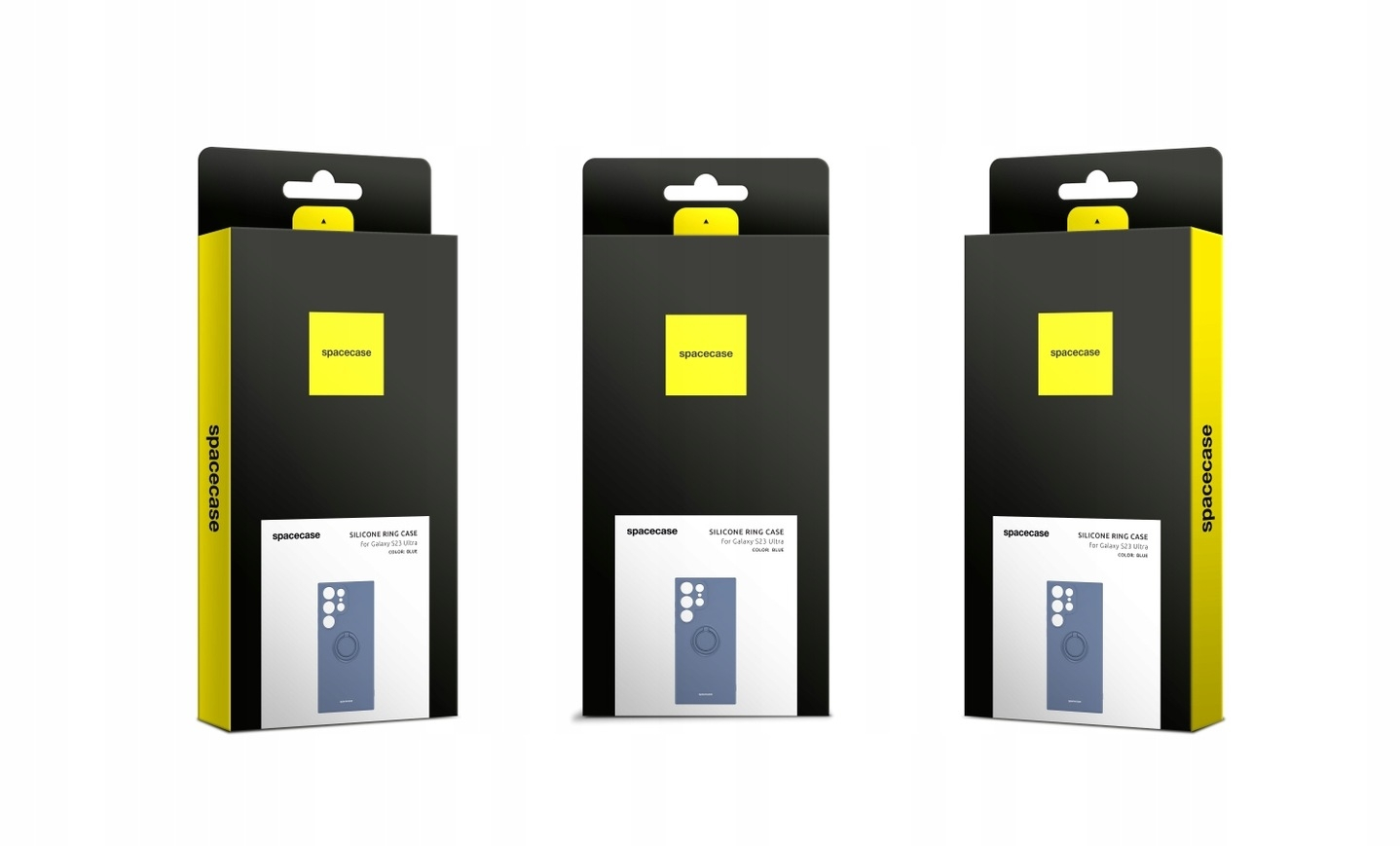 Spacecase Silicone Ring - Θήκη Σιλικόνης με Μεταλλικό Μαγνητικό Ring Holder - Samsung Galaxy S23 Ultra - Blue (5905719014308)