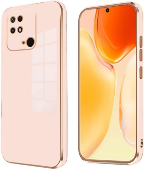 Bodycell Gold Plated - Θήκη Σιλικόνης Xiaomi Redmi 10C - Pink (5206015071973)