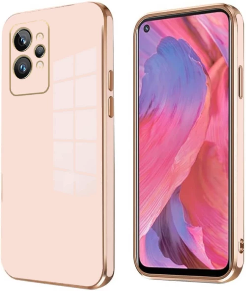 Bodycell Gold Plated - Θήκη Σιλικόνης Realme GT2 Pro - Pink (5206015070884)