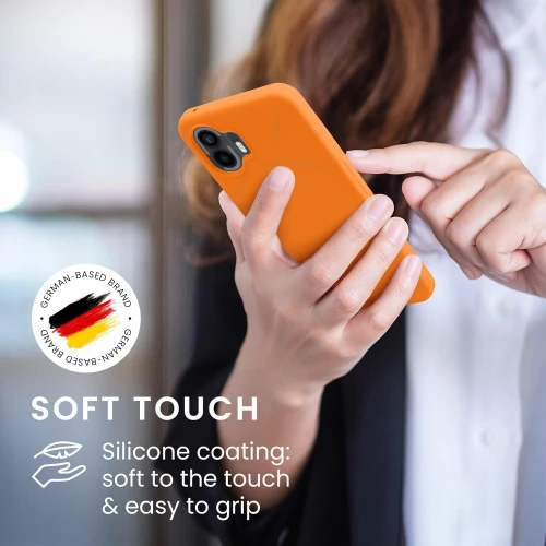 KWmobile Soft Flexible Rubber Cover - Θήκη Σιλικόνης Nothing Phone 2 - Fruity Orange (61746.150)