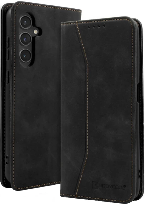 Θήκη Πορτοφόλι - Samsung Galaxy S24 - Bodycell Book Case - Black (5206015073472)