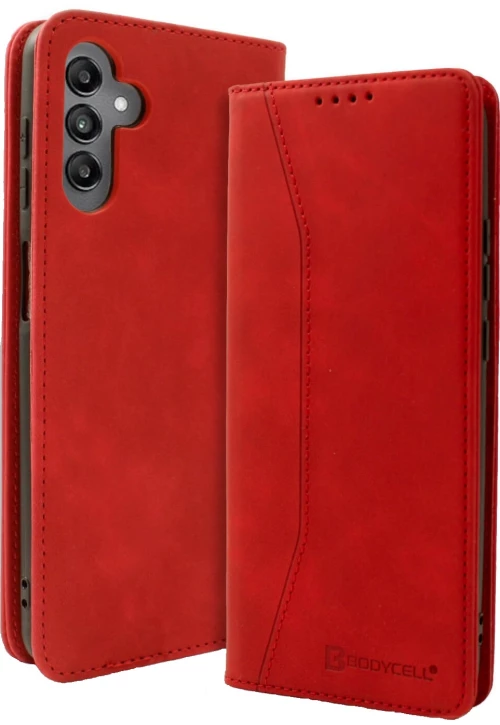 Bodycell Book Case - Θήκη Πορτοφόλι - Samsung Galaxy M34 5G - Red (5206015073465)