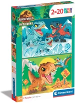 Clementoni Παιδικό Παζλ Super Color Jurrasic World 2x20 τμχ