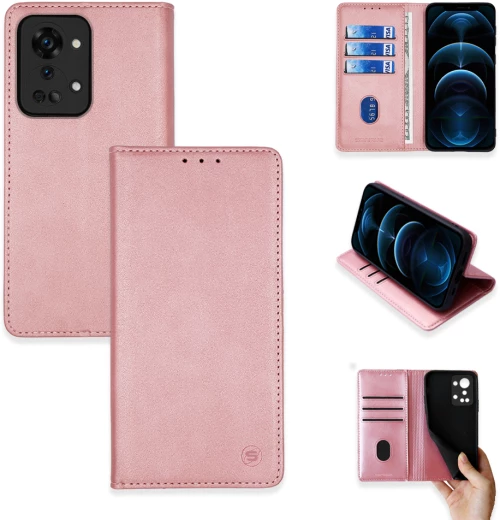 Θήκη Πορτοφόλι Vintage Magnet Wallet Sonique OnePlus Nord 2T 5G Ροζ Χρυσό - Sonique - Ροζ Χρυσό - OnePlus Nord 2T 5G - Θήκη Πορτοφόλι