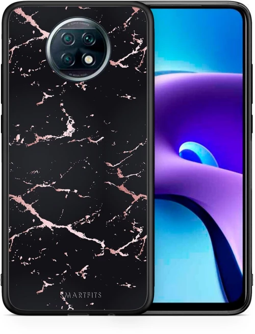 Marble Black Rosegold - Xiaomi Redmi Note 9T θήκη