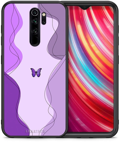 Purple Mariposa - Xiaomi Redmi Note 8 Pro case