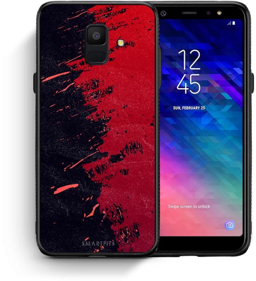 Red Paint - Samsung Galaxy A6 2018 θήκη