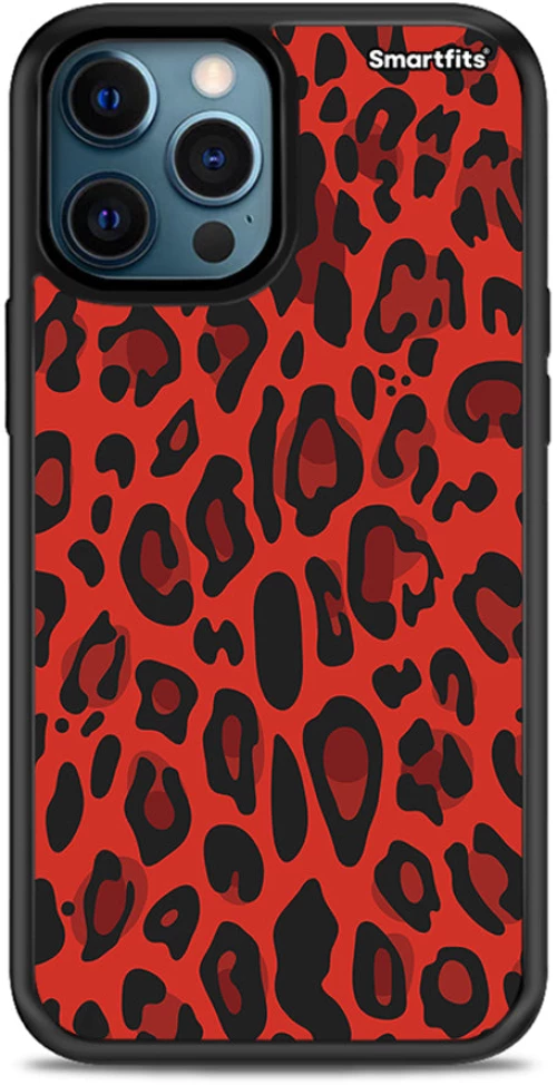 Animal Red Leopard - iPhone 12 Pro case