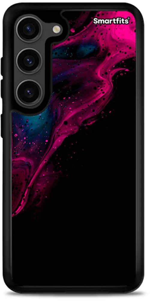 Watercolor Pink Black - Samsung Galaxy S23 θήκη