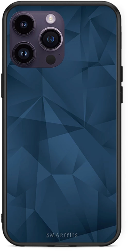 Geometric Blue Abstract - iPhone 15 Pro θήκη