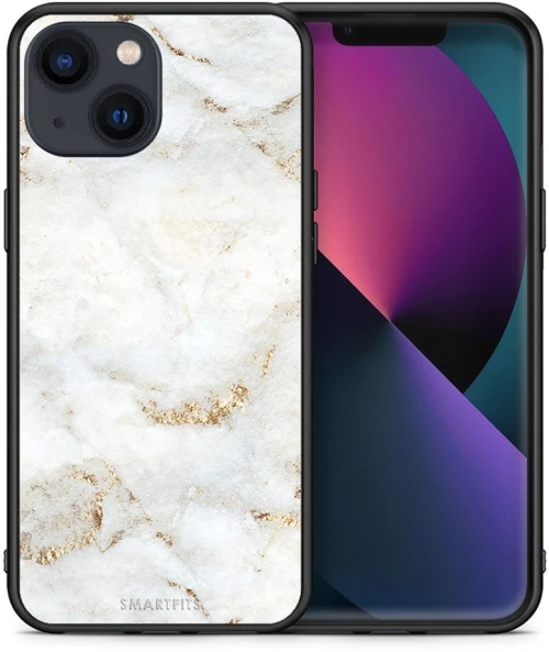 White Gold Marble - iPhone 13 case
