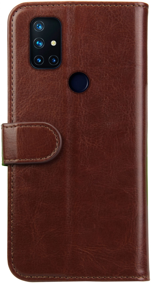 Rosso Element PU Θήκη Πορτοφόλι OnePlus Nord N10 5G - Brown (8719246285547)