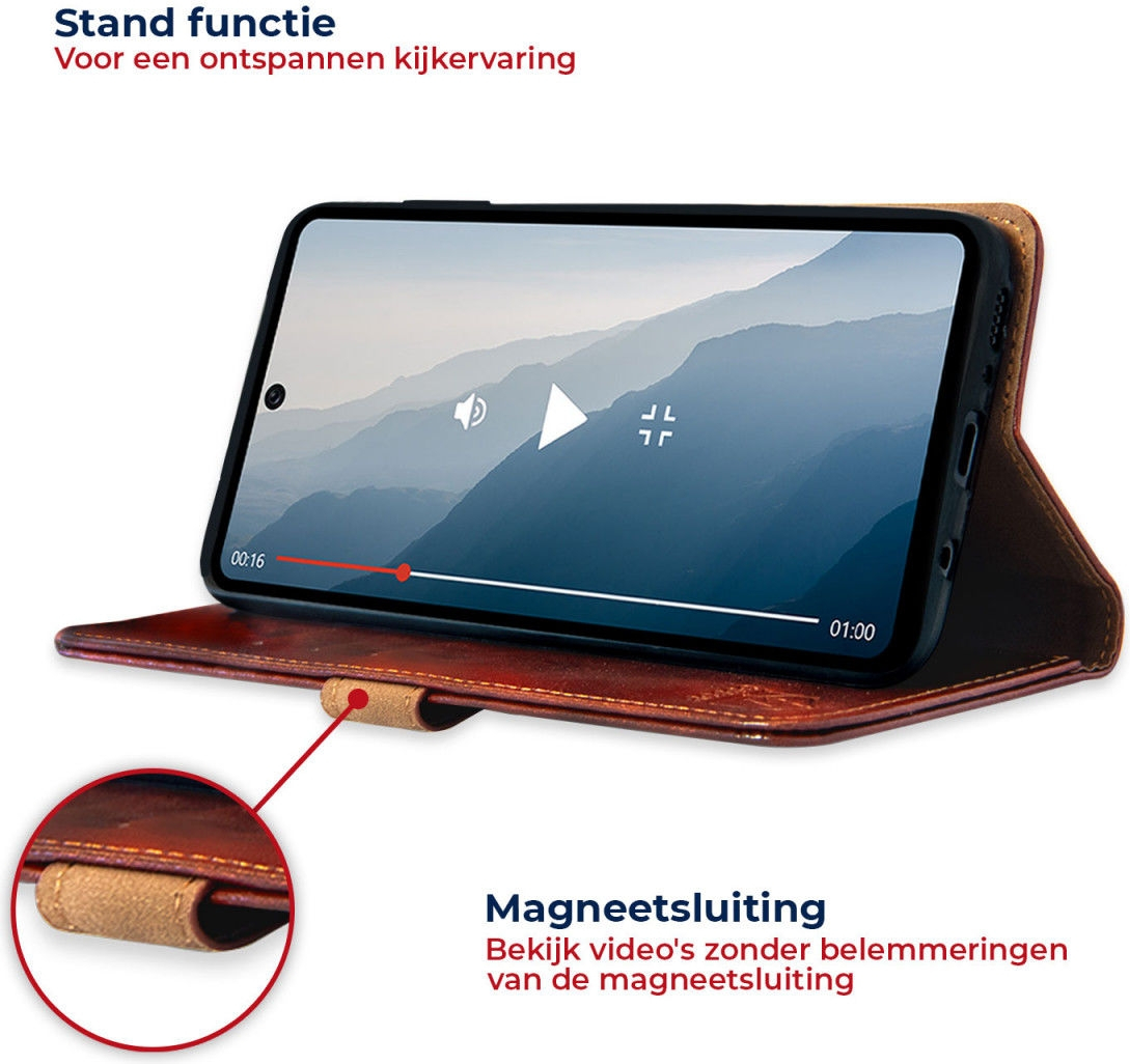 Rosso Element PU Θήκη Πορτοφόλι OnePlus Nord N10 5G - Brown (8719246285547)