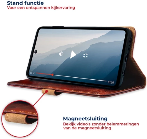 Rosso Element PU Θήκη Πορτοφόλι OnePlus Nord N10 5G - Brown (8719246285547)