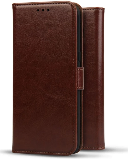 Rosso Element PU Θήκη Πορτοφόλι OnePlus Nord N10 5G - Brown (8719246285547)