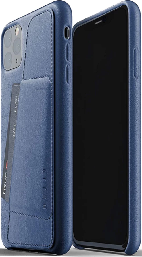 MUJJO Full Leather Wallet Case - Δερμάτινη Θήκη-Πορτοφόλι Apple iPhone 11 Pro Max - Blue (MUJJO-CL-004-BL)