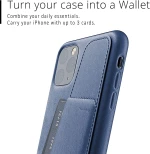 MUJJO Full Leather Wallet Case - Δερμάτινη Θήκη-Πορτοφόλι Apple iPhone 11 Pro Max - Blue (MUJJO-CL-004-BL)