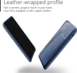 MUJJO Full Leather Wallet Case - Δερμάτινη Θήκη-Πορτοφόλι Apple iPhone 11 Pro Max - Blue (MUJJO-CL-004-BL)