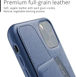 MUJJO Full Leather Wallet Case - Δερμάτινη Θήκη-Πορτοφόλι Apple iPhone 11 Pro Max - Blue (MUJJO-CL-004-BL)
