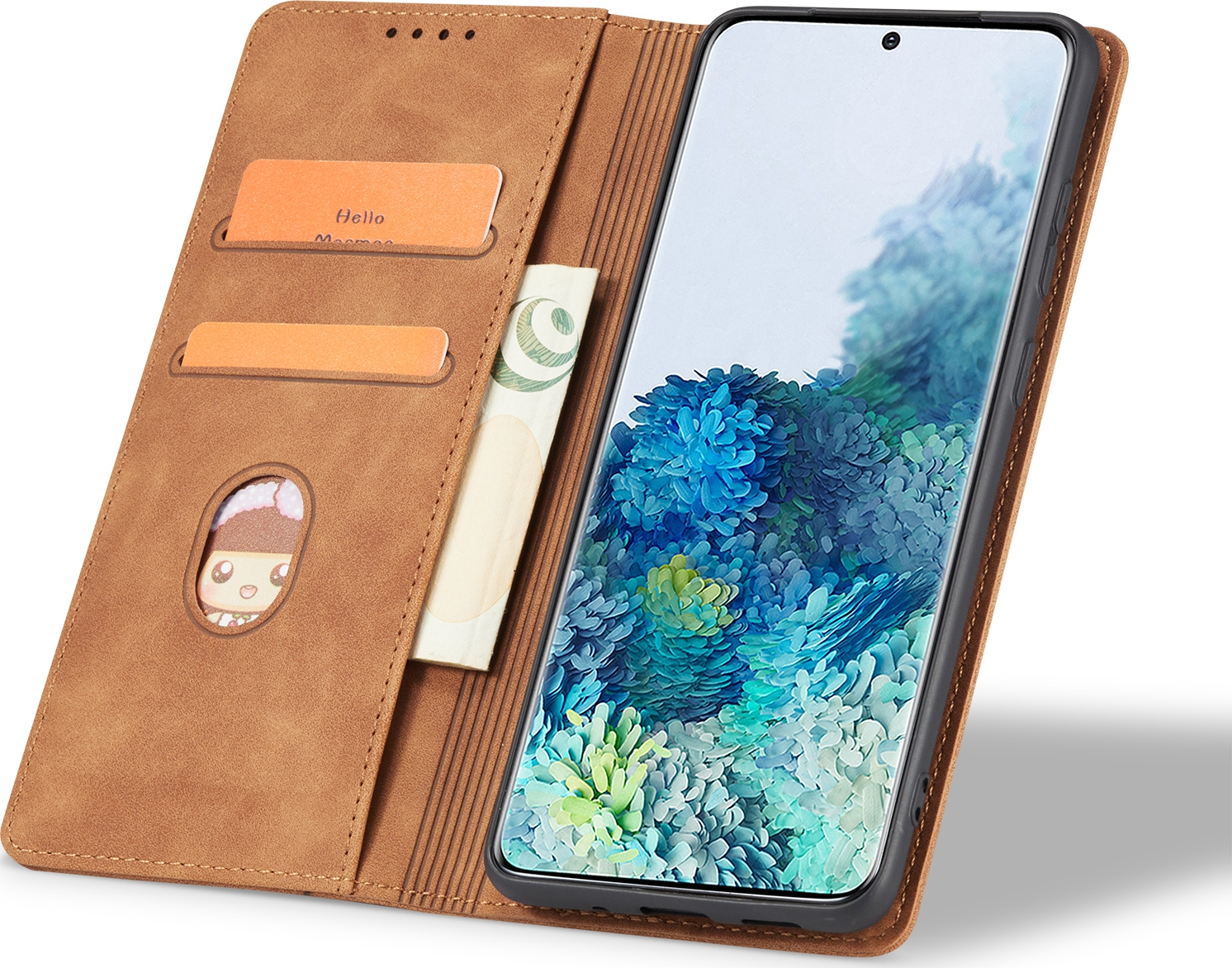 Bodycell Θήκη - Πορτοφόλι Xiaomi Poco X3 Pro / X3 NFC - Brown (5206015063251)