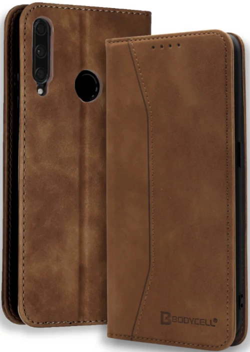 Bodycell Θήκη - Πορτοφόλι Huawei P40 Lite E - Brown (5206015060496)