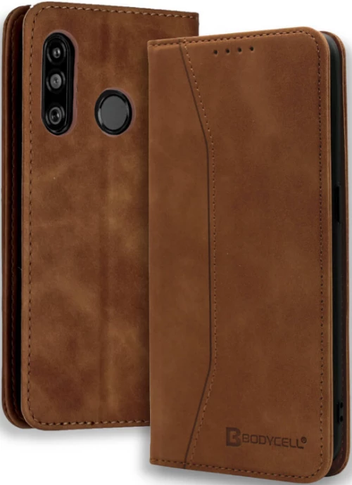 Bodycell Θήκη - Πορτοφόλι Huawei P30 Lite - Brown (5206015060298)