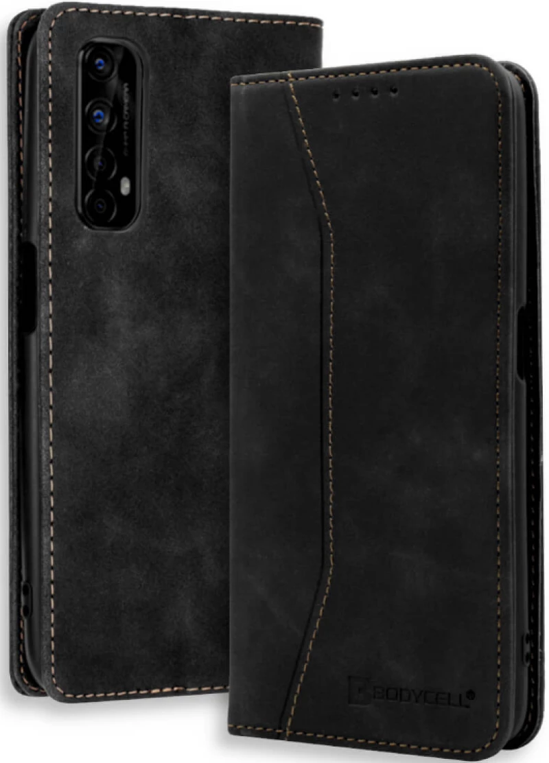 Bodycell Θήκη - Πορτοφόλι Realme 7 - Black (5206015064043)
