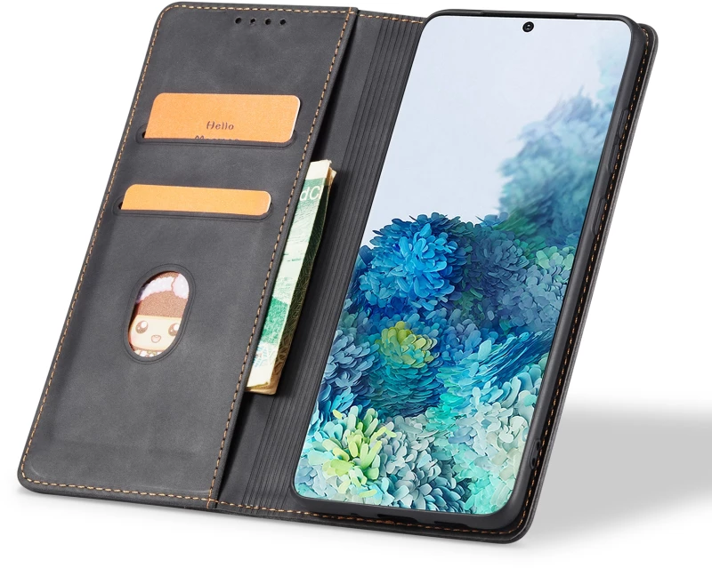 Bodycell Θήκη - Πορτοφόλι Realme 7 - Black (5206015064043)