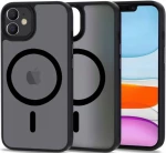 Tech-Protect MagMat - Σκληρή Ημιδιάφανη Θήκη MagSafe Apple iPhone 11 - Matte Black (9490713930663)
