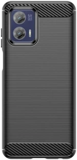 HappyCase Θήκη Σιλικόνης Brushed - Motorola Moto G73 - Black (8719246387869)