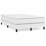 Κρεβάτι Boxspring με Στρώμα Λευκό 120x190εκ.από Συνθετικό Δέρμα Λευκό 3269672