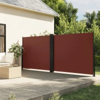 Σκίαστρο Πλαϊνό Συρόμενο Καφέ 180 x 600 εκ. Καφέ 4004644