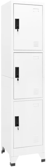 Φοριαμός Λευκός 38 x 45 x 180 εκ. Ατσάλινος Λευκό 339780