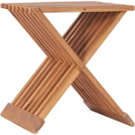 Σκαμπό Πτυσσόμενο 40 x 32 x 45 εκ. από Μασίφ Ξύλο Teak 48992