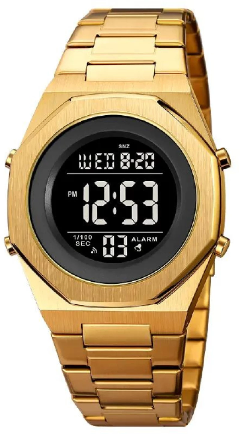 Ψηφιακό ρολόι χειρός – Skmei – 2066 - Gold/Black 220662_gob