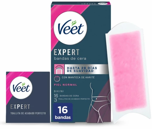 Ταινίες Αποτρίχωσης Σώματος Veet Expert Bikini (16 Μονάδες) S05117893